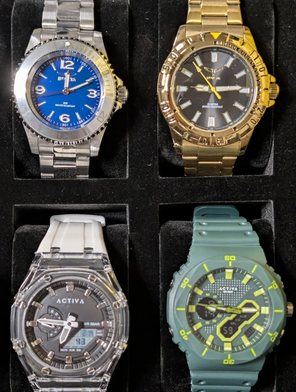 8-Piece Men’s Watch Variety Gift Set or Starter Bundle - Brand New with Case
